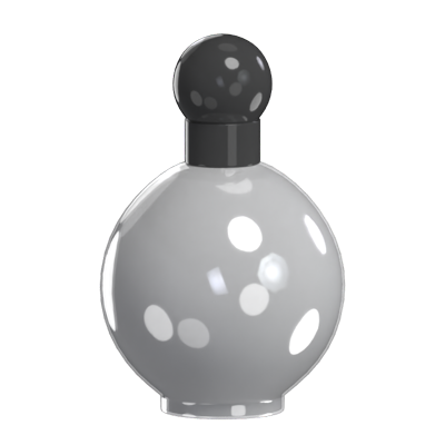 Rounded Perfume Bottle 3D Model 3D Graphic