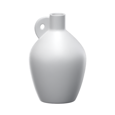 Bottle Like Ceramic Vase 3D Model 3D Graphic