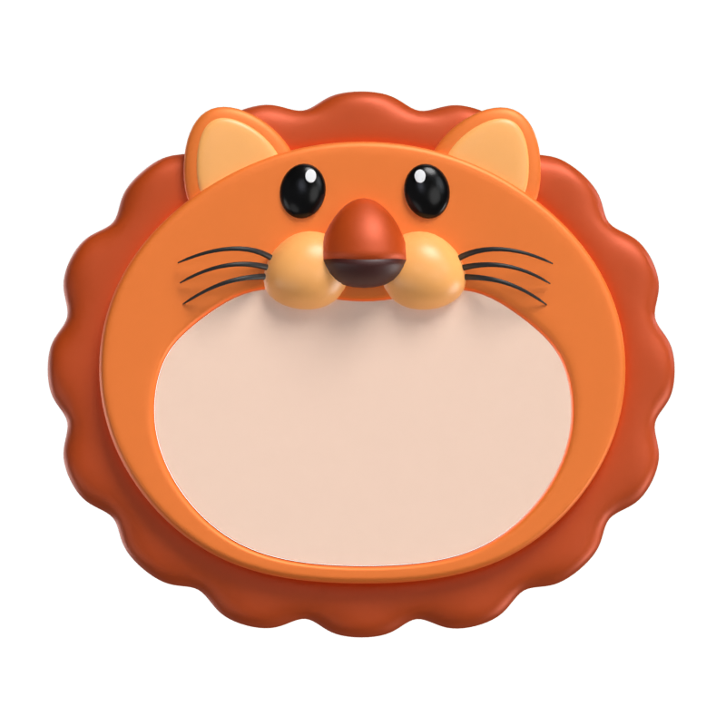 3D Lion Shape Animal Frame    3D Graphic