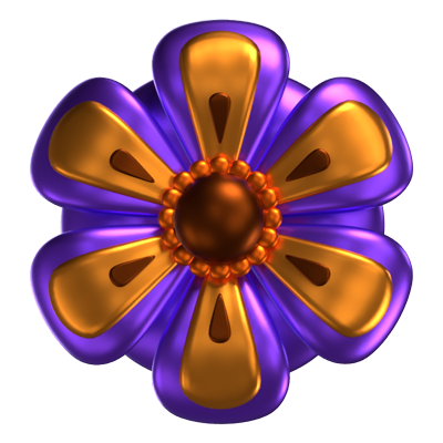  3D Flower Shapes Schöne Blütenblätter 3D Graphic