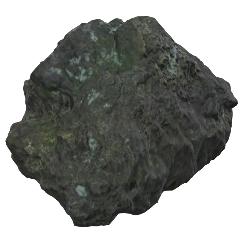 Piedra natural de tamaño mediano Modelo 3D