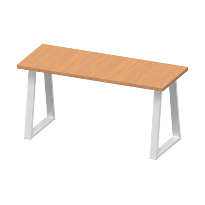 Modern Desk With Triangle Legs 3D Model 3D Graphic