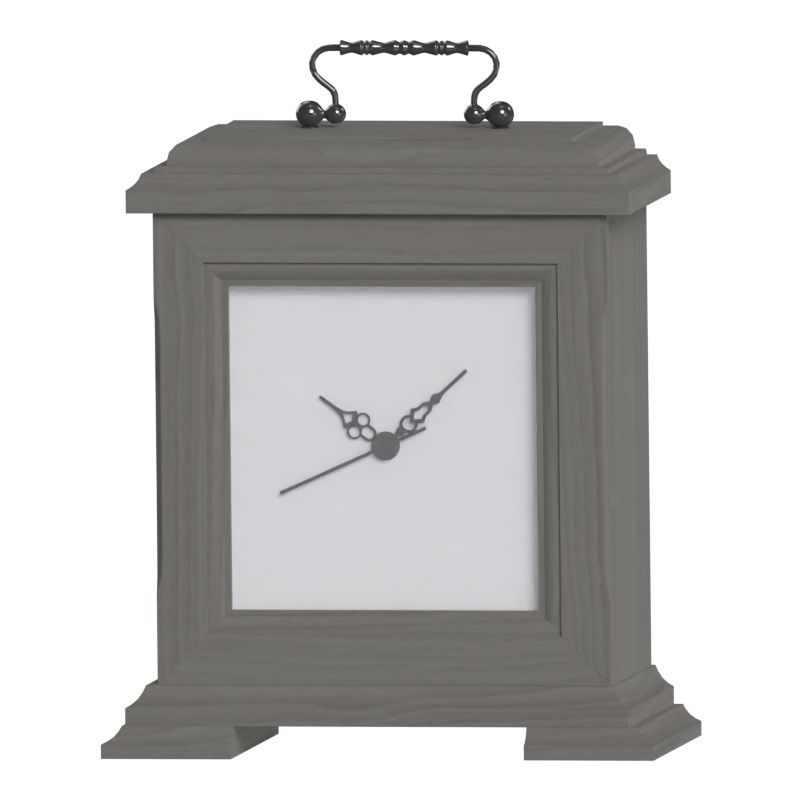 Elegant Classic Style Desk Clock 3D Model