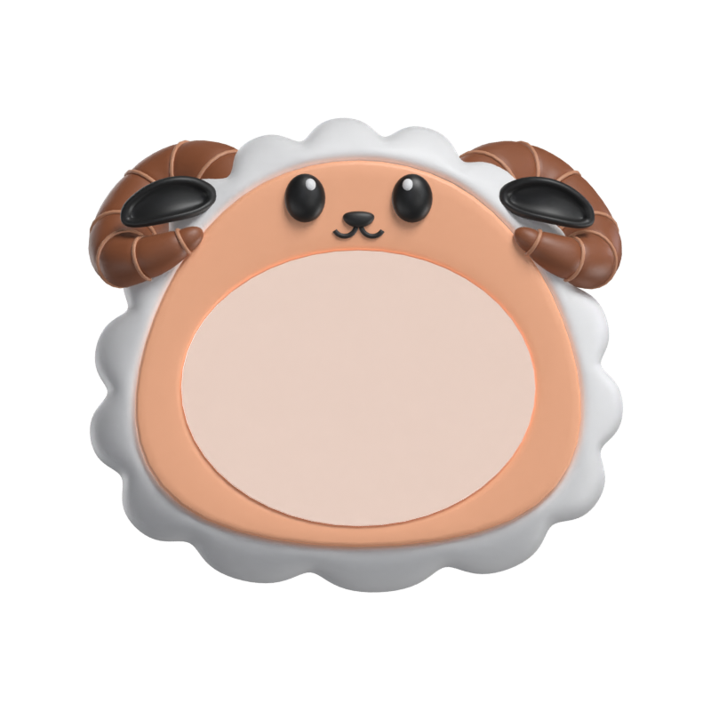 3D Sheep Shape Animal Frame    3D Graphic