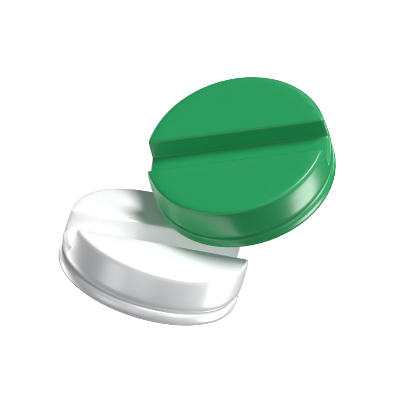 3D A Couple Of Pill Icon 3D Graphic