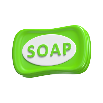 3D Bar Of Soap Cleanliness and Hygiene In Visual Precision 3D Graphic