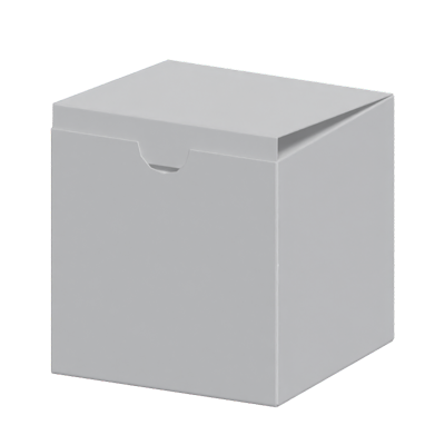 Closed Squared Box With Content 3D Model 3D Graphic
