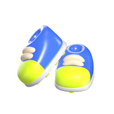 A Pair Of Football Shoes 3D Icon 3D Graphic