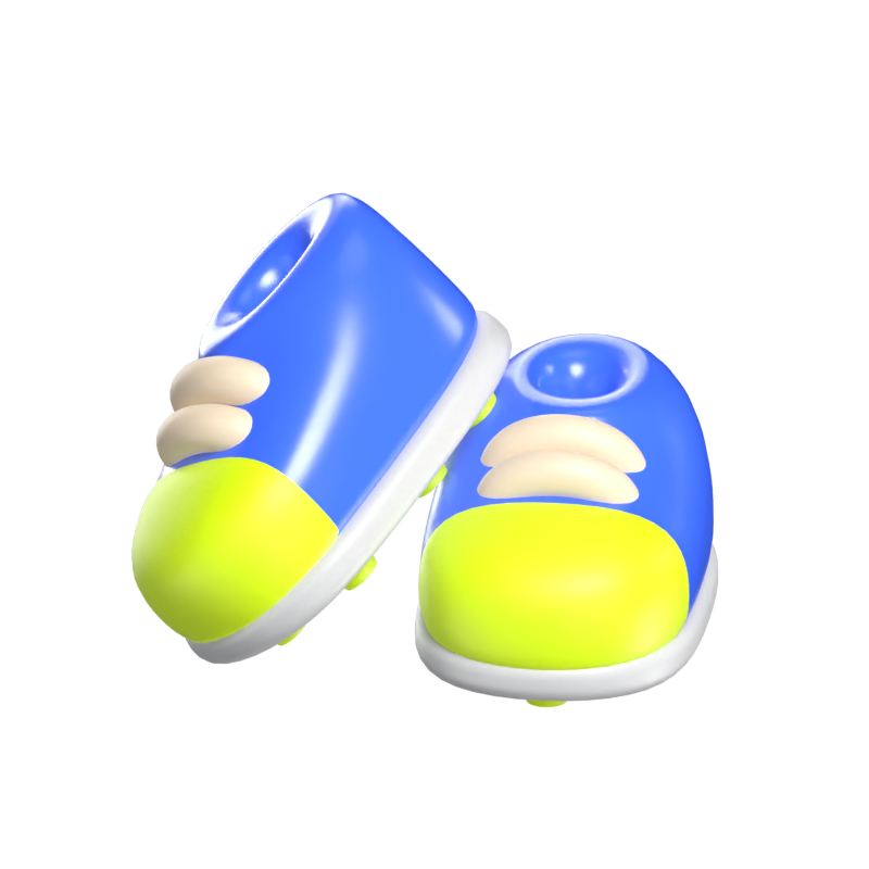 A Pair Of Football Shoes 3D Icon 3D Graphic