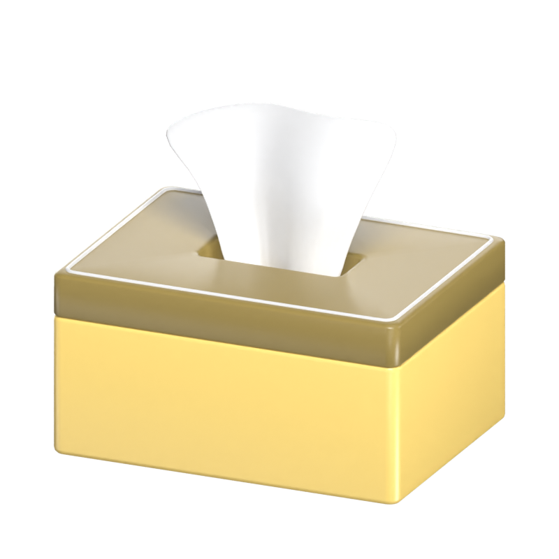 3D Tissue Box Bequemlichkeit und Komfort 3D Graphic