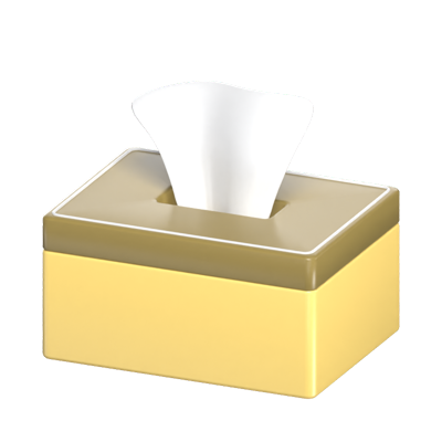 3D Tissue Box Convenience And Comfort  3D Graphic