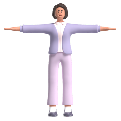 Marketing Female Character 3D Graphic