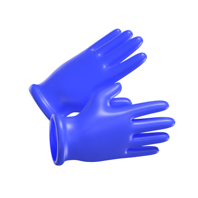 A Pair Of Gloves 3D Model 3D Graphic