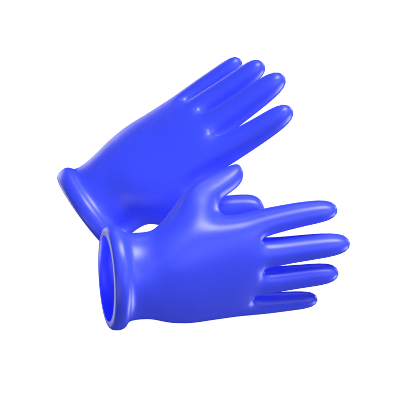 A Pair Of Gloves 3D Model 3D Graphic