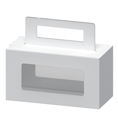 Baring Box With Trasparent Plastic 3D Model 3D Graphic