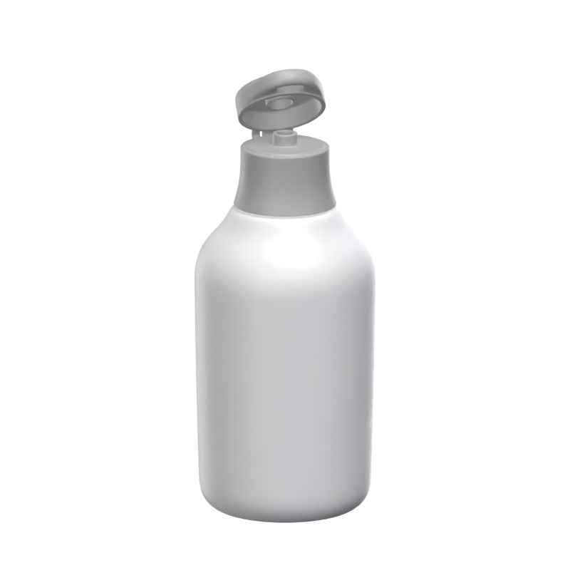 Slightly Opened Cosmetic Bottle 3D Model