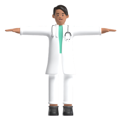 Male Doctor 3D Graphic