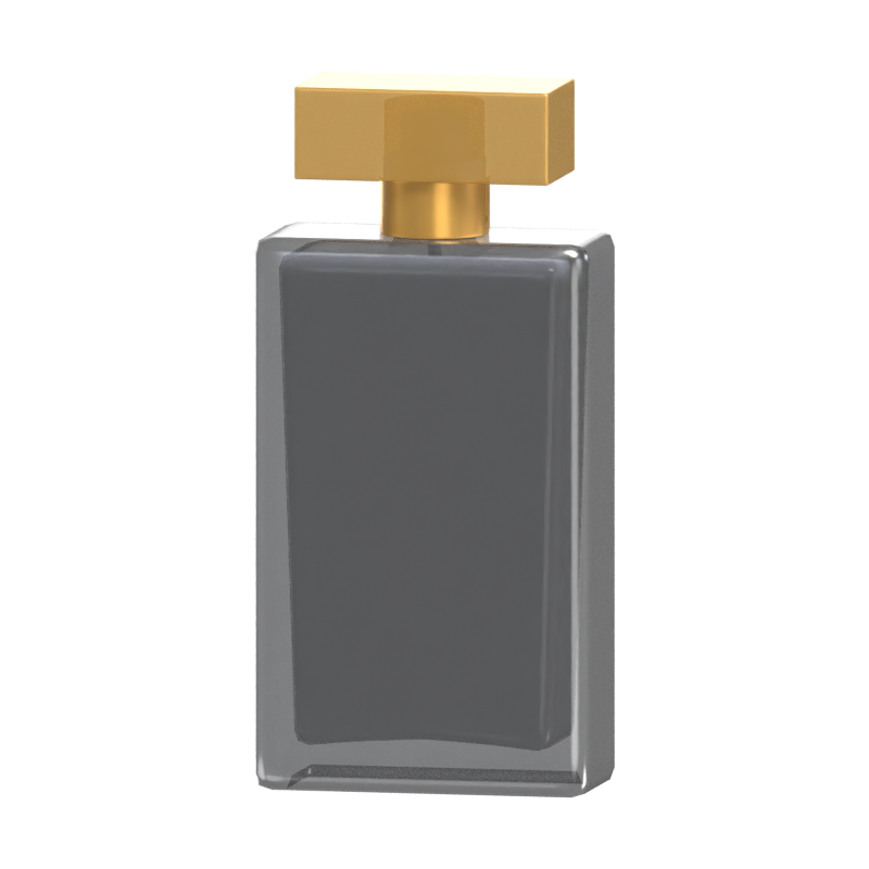 Slim Rectangular Shaped Perfume Bottle 3D Model