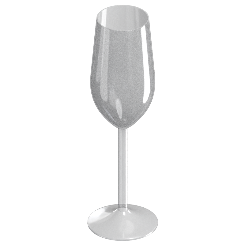 Copa De Vidrio Modelo 3D Para Vino