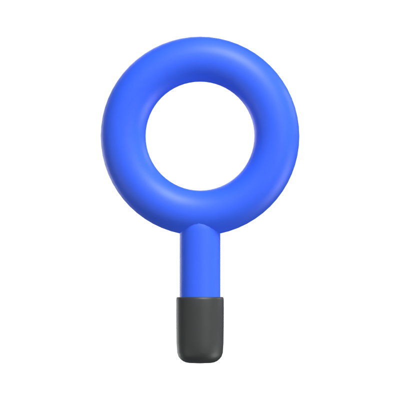 Search With Magnifying Glass 3D Icon 3D Graphic
