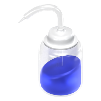 Wash Bottle 3D Icon Model 3D Graphic