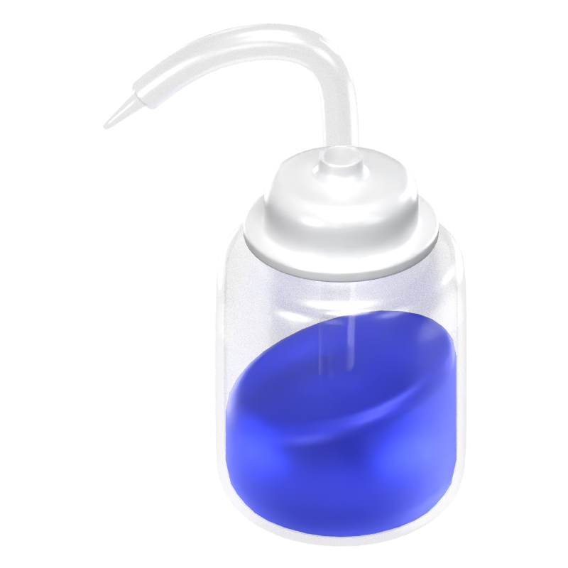 Wash Bottle 3D Icon Model 3D Graphic