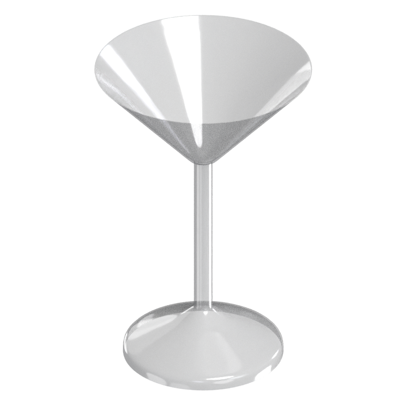 Margarita Glass 3D Model Conical Cup