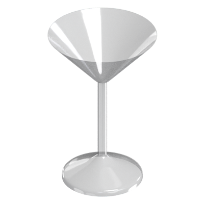 Margarita Glass 3D Model Conical Cup 3D Graphic