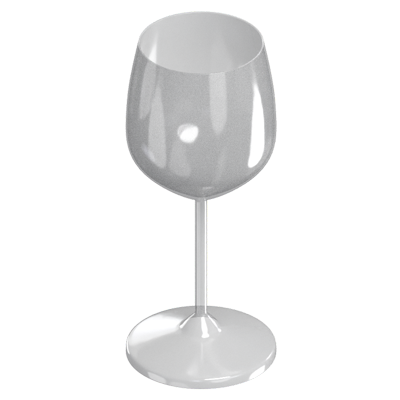 Glass Cup 3D Model For Wine 3D Graphic