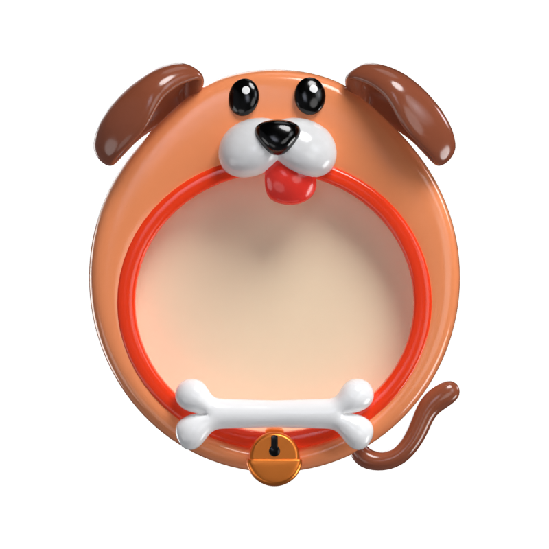 3D Dog Shape Animal Frame    3D Graphic