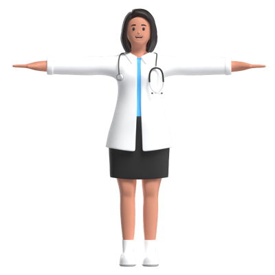 Female Doctor 3D Graphic