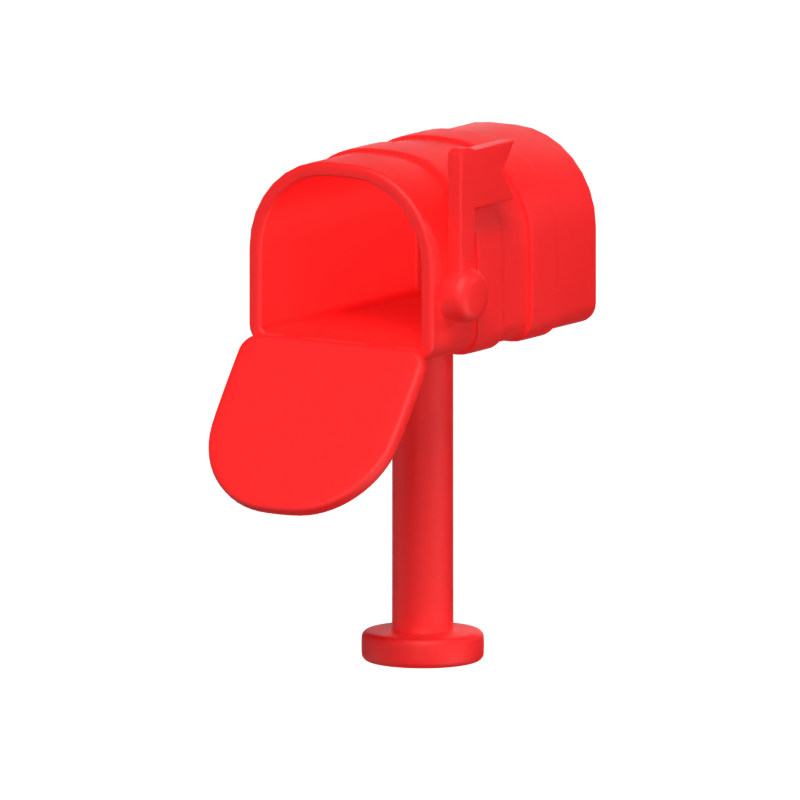 3D Standing Mailbox 3D Graphic