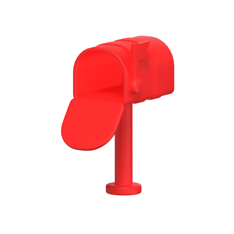 Briefkasten 3D Standing Mailbox 3D Graphic