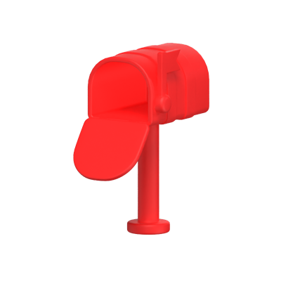 3D Standing Mailbox 3D Graphic