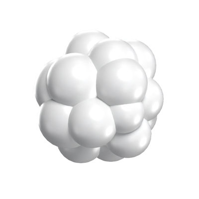 3D Cotton Ball Soft Hygiene In Simple Design 3D Graphic