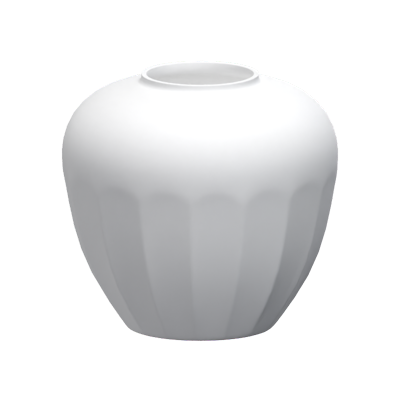 Detailed Ceramic Vase 3D Model With Broad Shape 3D Graphic
