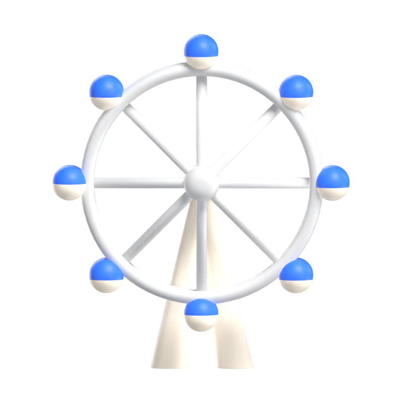 London Eye 3D Icon Model