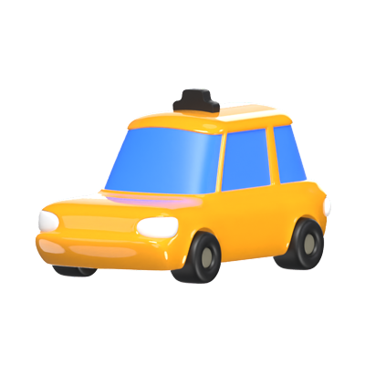 Taxi 3D Transportation Icon Model 3D Graphic