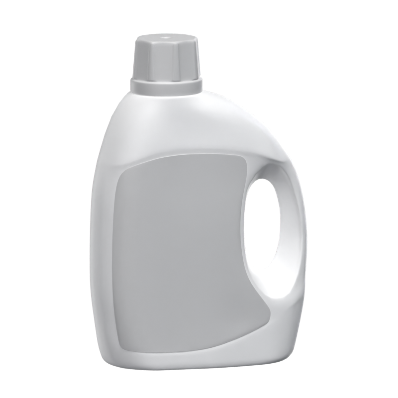 Detergent Bottle With Broad Cap 3D Model