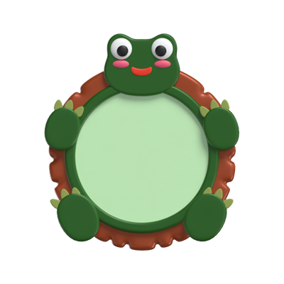 3D Turtle Shape Animal Frame    3D Graphic