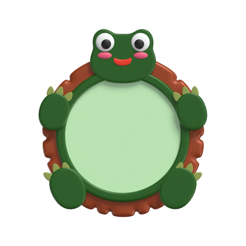 3D Turtle Shape Animal Frame    3D Graphic