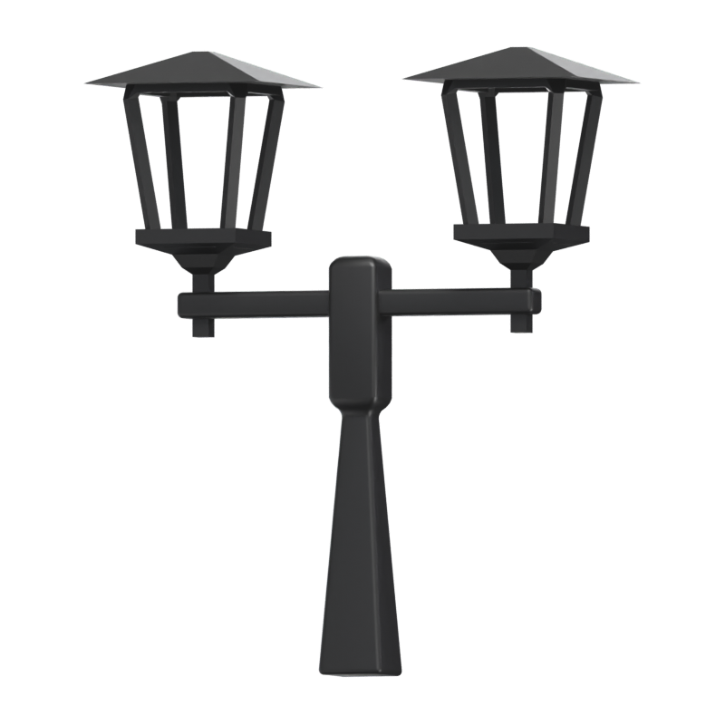 3D Street Lamp Icon Model 3D Graphic