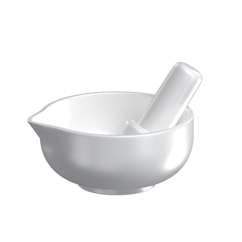 3D Mortar And Pestle Model 3D Graphic