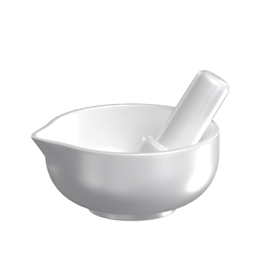 3D Mortar And Pestle Model 3D Graphic