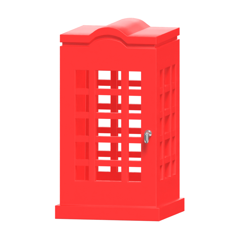 Telephone Box 3D Icon Model 3D Graphic