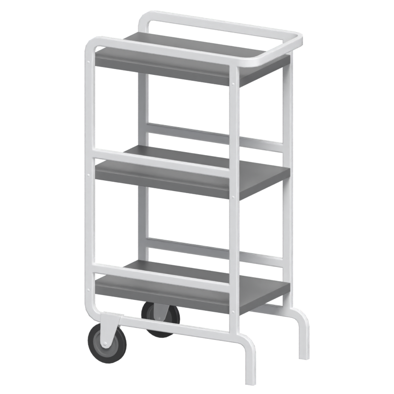 Zwei Räder Office Cart 3D Modell