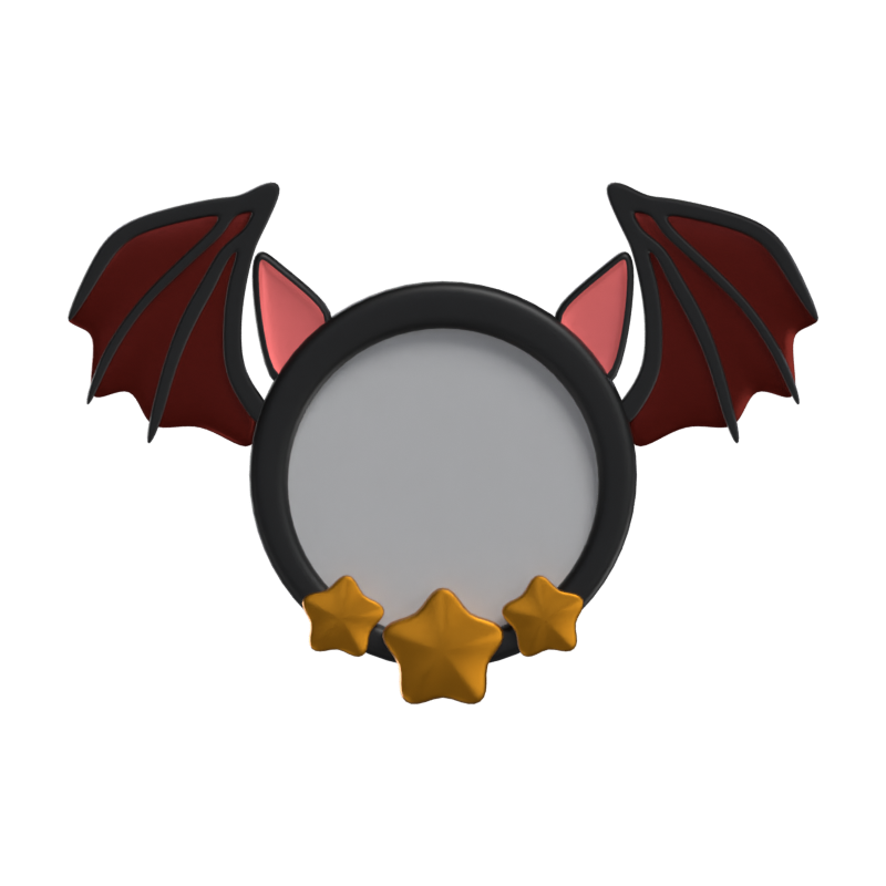 3D Fledermaus Form Tier Rahmen 3D Graphic