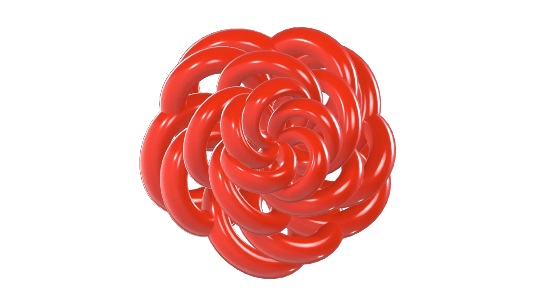 Carnation Flower Balloon 3D Graphic