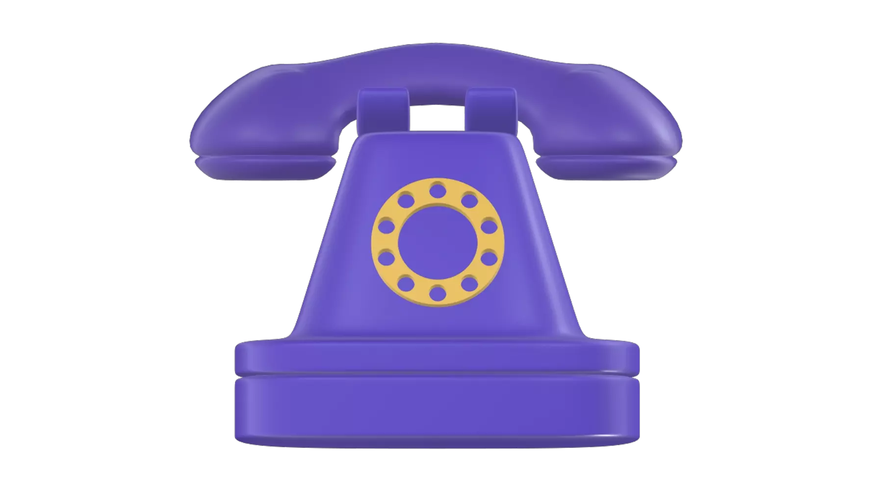 Old Telephone 3D Graphic