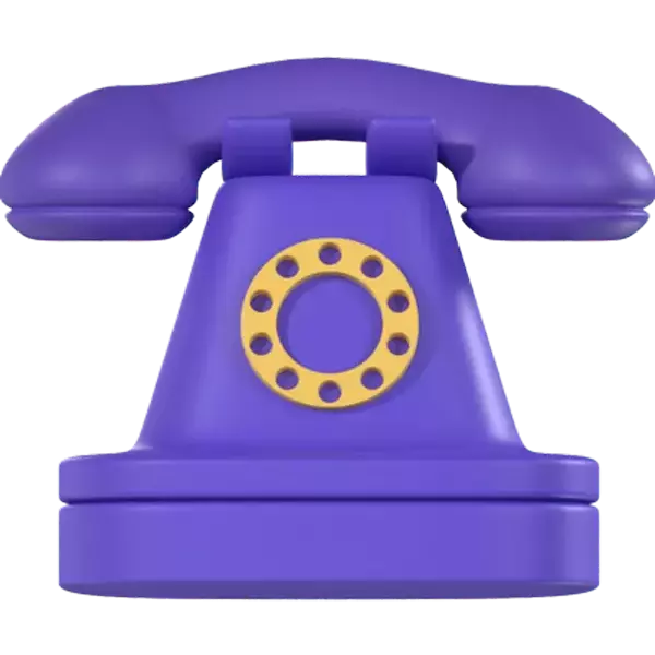 Old Telephone 3D Graphic